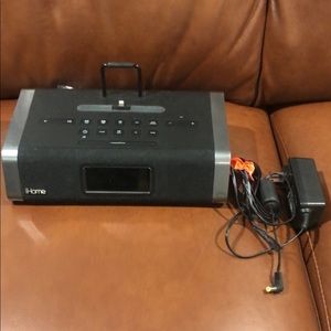 I-Home Speaker for I-Phone, Alarm, Music, Charger